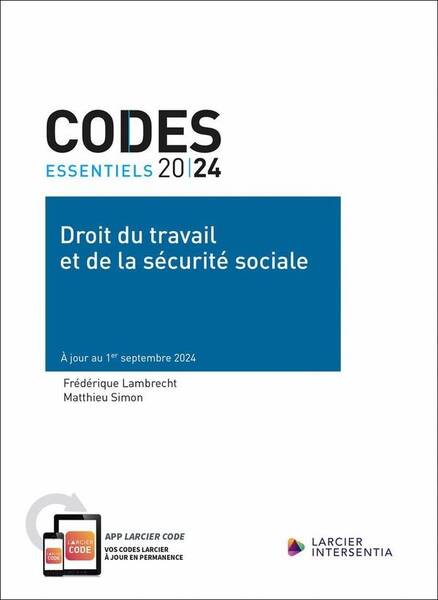 Code essentiel droit du travail et