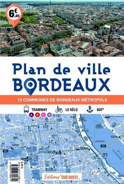 Plan de Bordeaux - 15 Communes de Bordeaux Metropole