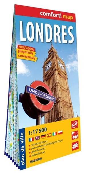 Londres 1/17.500 (Carte Grand Format Lam