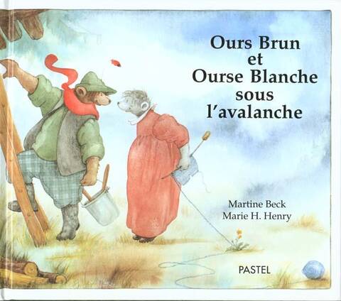 Ours Brun & Ourse Blanche Sous Avalanche