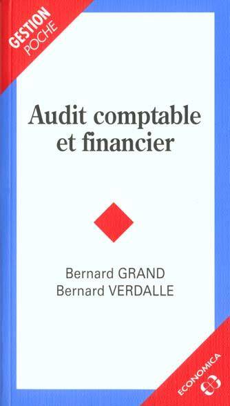 AUDIT COMPTABLE ET FINANCIER -ANC ED-