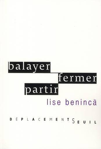 DEPLACEMENTS BALAYER FERMER PARTIR