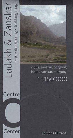 Ladakh Zanskar Centre; Carte Trekking; Trekking Map; Indus, Zanskar,