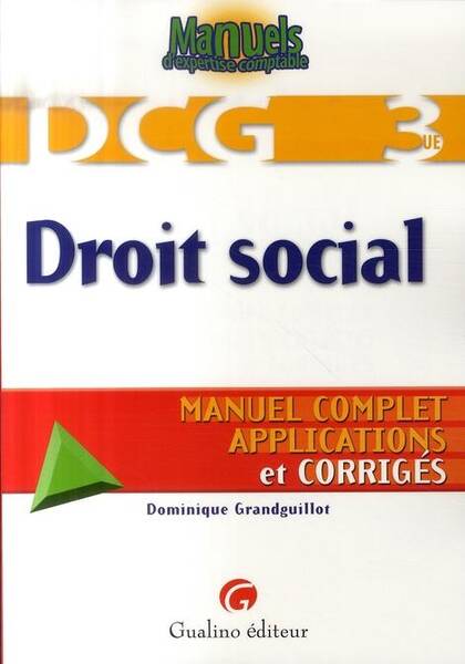 Droit Social Dcg3 Manuel Complet Anc Ed