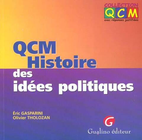 Qcm Histoire des Idees Politiques