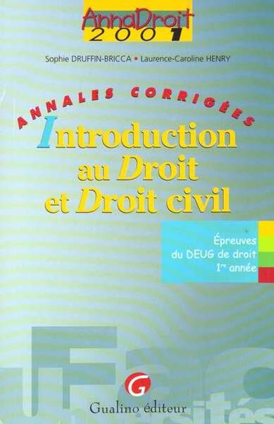Anna Droit 2001 Introduction au Droit et