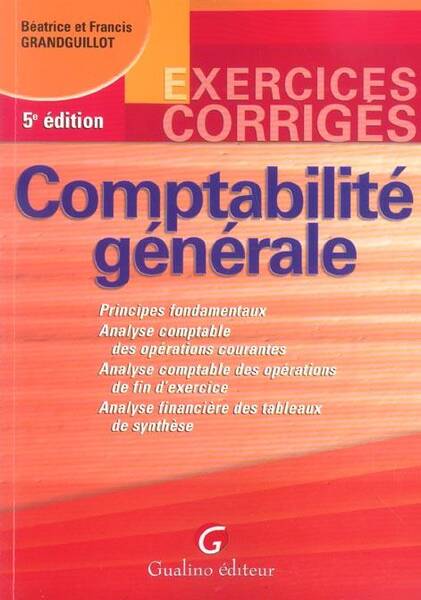 Exe.corr.comptabilite Generale 5e Ed.