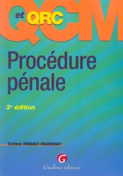 Qcm et Qrc. Procedure Penale - 3eme Edition (3e Edition)