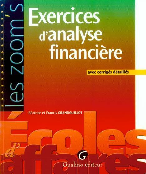 Exercices D Analyse Financiere Avec Corr