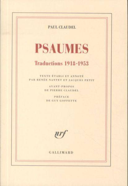 Psaumes: traductions 1918-1953