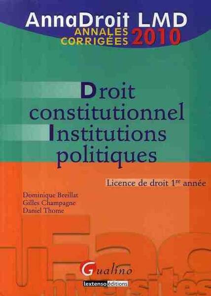 ANNADROIT 2010. DROIT CONSTITUTIONNEL ET INSTITUTIONS POLITIQUES, 11