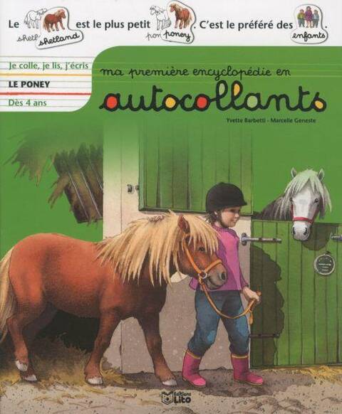 Ma première encyclopédie en autocollants, dès 4 ans: le poney