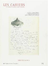 Vassily Kandinsky : correspondances avec Zervos et Kojève