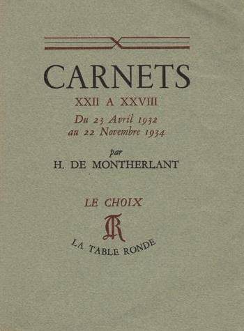 Carnets 22 à 28 tome 2 : du 24 avril 1932 au 22 novembre 1934