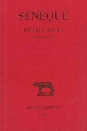 Lettres a Lucilius T.3