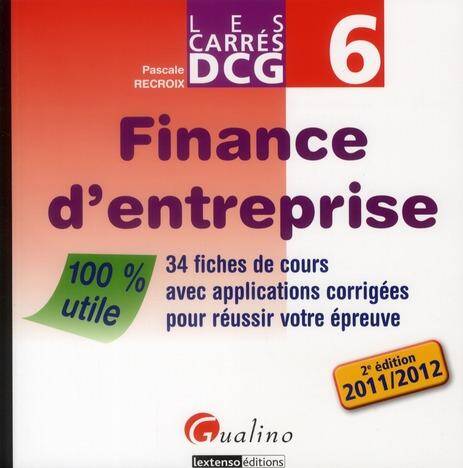 Finance D'Entreprise ; Edition 2011/2012