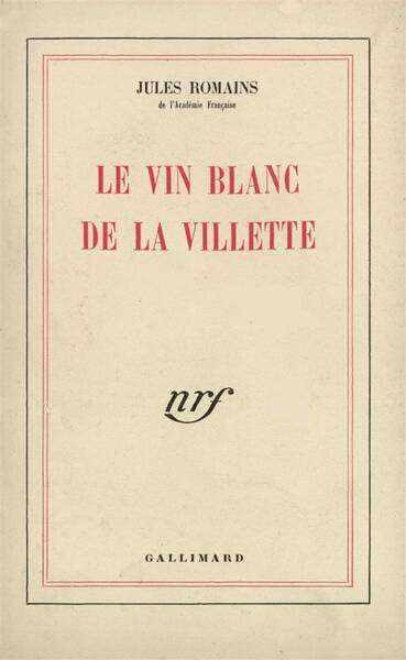 Le vin blanc de la Villette