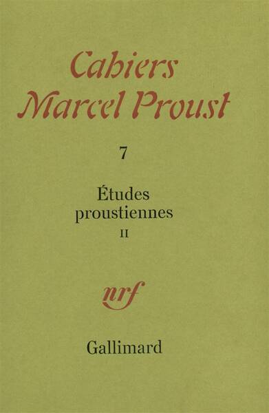 Cahiers Marcel Proust