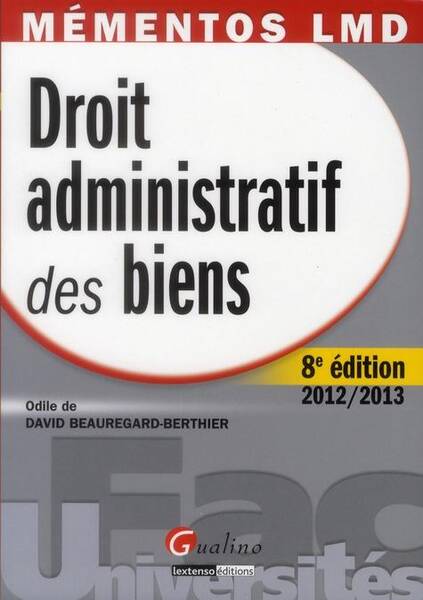 Droit Administratif des Biens (8e Edition)