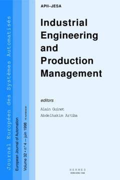 INDUSTRIAL ENGINEERING AND PRODUCTION MANAGEMENT JESA VOLUME 32 N 4