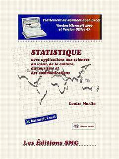 Statistique Avec Applications aux Sciences du Loisir, de la Culture,