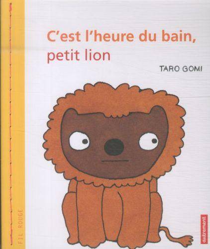 C'est l'heure du bain, petit lion