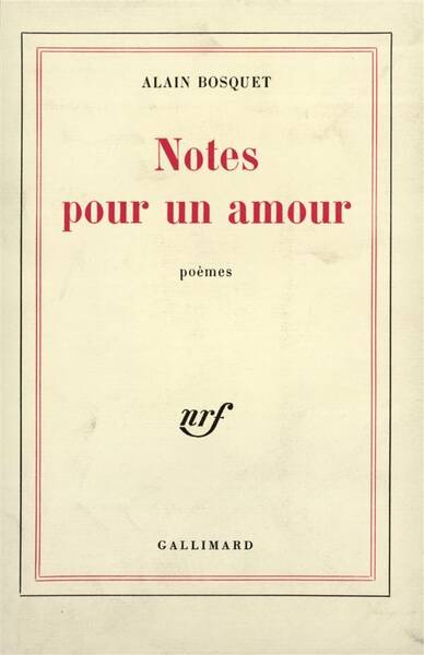Notes pour un amour