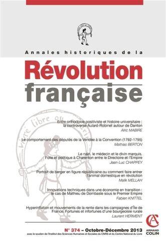 Annales historiques de la Révolution française. No 374