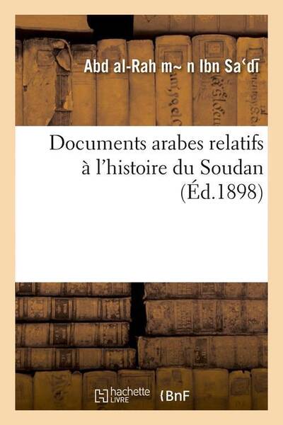 Documents arabes relatifs a l