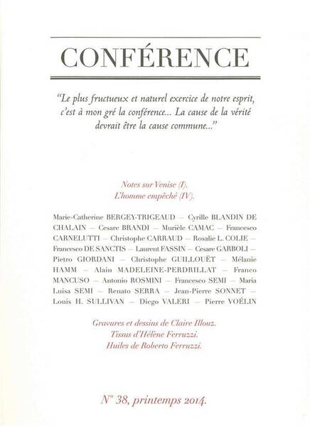 CONFERENCE N.38