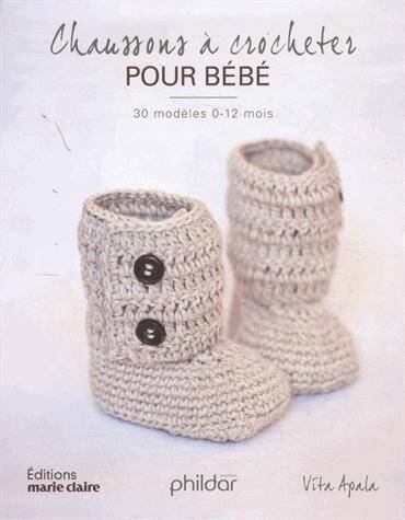 Chaussons a Crocheter Pour Bebe