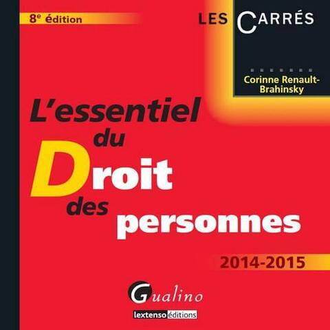 L'Essentiel du Droit des Personnes (8e Edition)