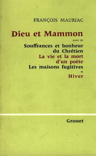 Dieu et mammon