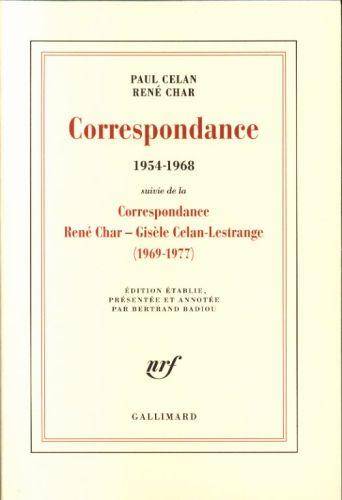 Correspondance René Char - Paul Celan, 1954-1968