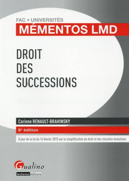 Droit des Successions 2015-2016