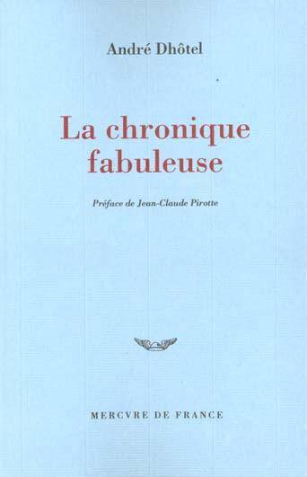 La chronique fabuleuse