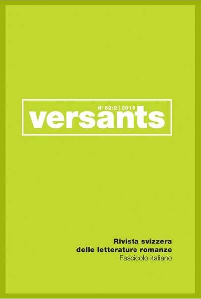 Revue Versants T.62;2; Fascicule Italien; Vicini D Anagrafe, Poeti