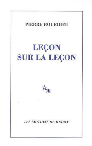 Leçon sur la leçon