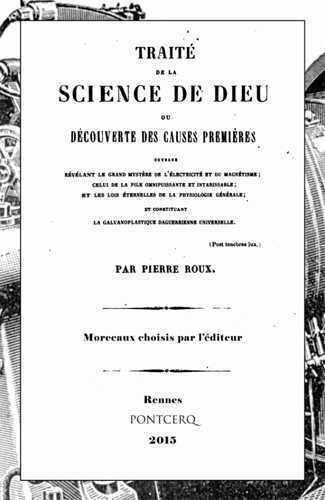 Traite de la Science de Dieu ; Morceaux Extraits