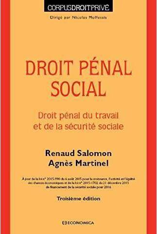 Droit Penal Social, 3e Ed.