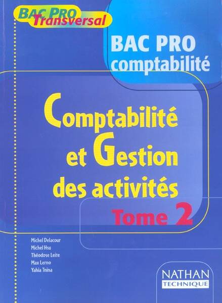 Comptabilité 1ère et terminales élève tome 1