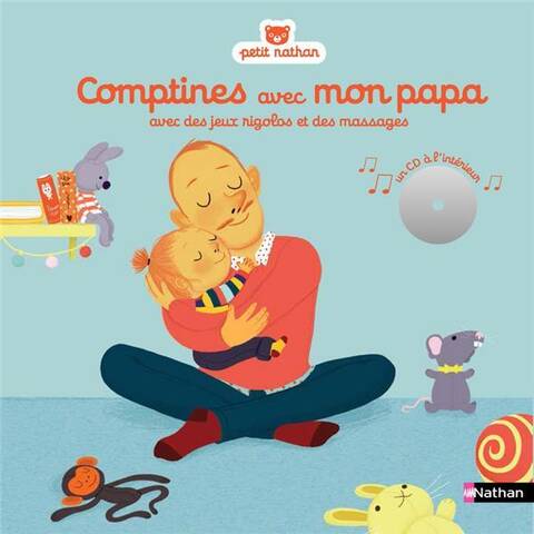 Comptines avec mon papa avec des jeux rigolos et des massages