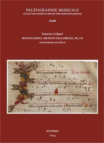 Paleograhie Musicale XXIII Montecassino, Archivio Dell abbazia, Ms.54