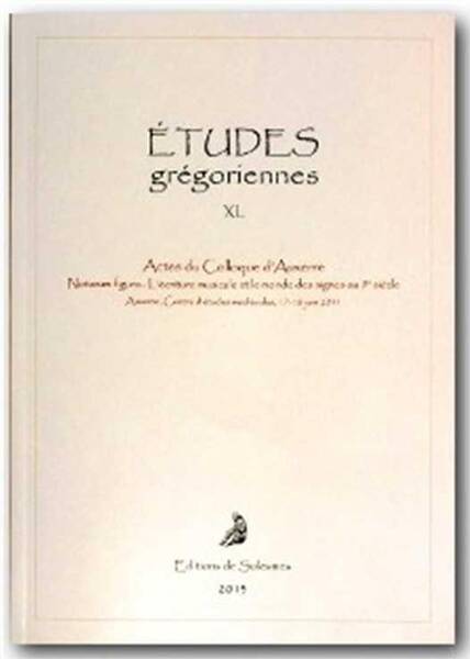 Etudes Gregoriennes XL - 2013