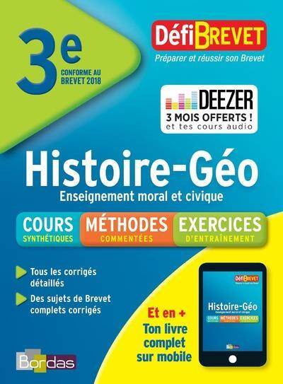 Histoire géo, enseignement moral et civique, 3e