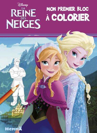 La reine des neiges : mon premier bloc à colorier