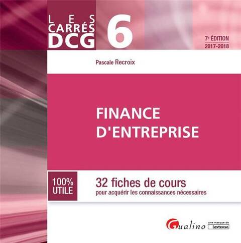 Finance D'Entreprise (Edition 2017/2018)