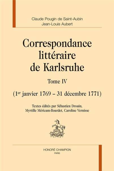 Correspondance Litteraire de Karlsruhe T.4; 1er Janvier 1769 31