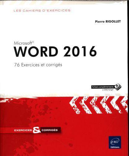 Word 2016: exercices et corrigés