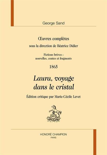 OEUVRES COMPLETES 1865 LAURA VOYAGE DANS